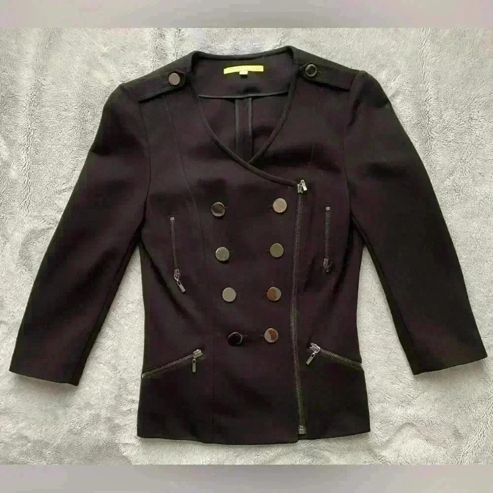 Gianni Bini Knit Military Jacket - Picture 3 of 8